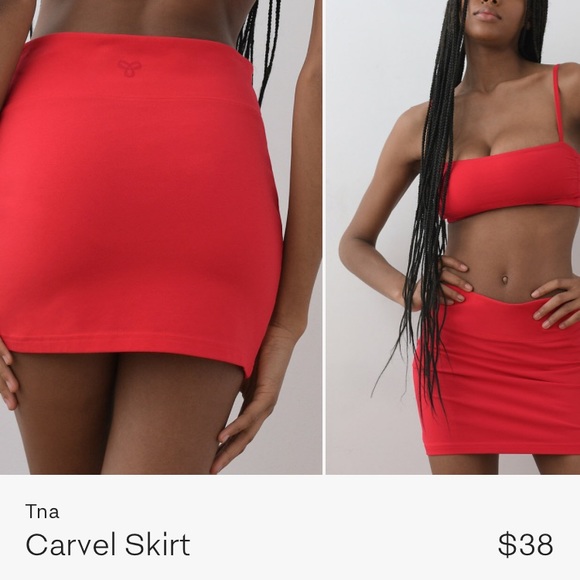 Aritzia Talula Black Tube Mini Skirt M - Picture 4 of 4